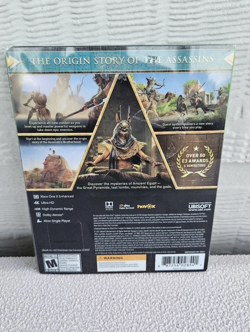 Assassin's Creed Origins SteelBook Gold Edition Microsoft Xbox One Complete